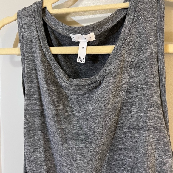 Leith Grey Ruched T-Shirt Dress - Picture 4 of 5